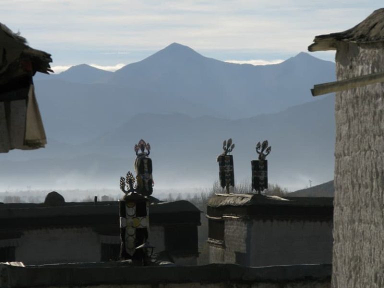 Drepung monastery in the morning